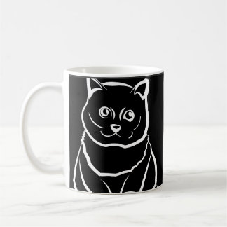 かわいいけど呪われた猫 コーヒーマグカップ