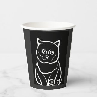 かわいいけど呪われた猫 紙コップ