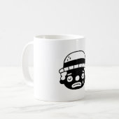 かわいいけど悲しいピエロの顔 コーヒーマグカップ (正面左)