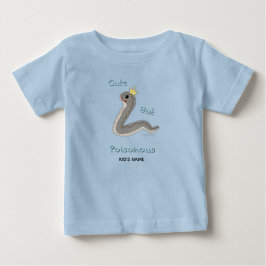 かわいいけど毒々しい カスタムネームカラーブロック トドラー ベビーTシャツ