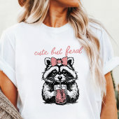 かわいいけど野生のアライグマ トライブレンドＴシャツ