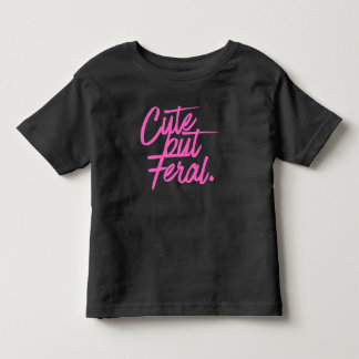 かわいいけど野生の幼児Tシャツ トドラーTシャツ