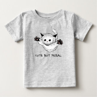 かわいいけど野生児 ベビーTシャツ