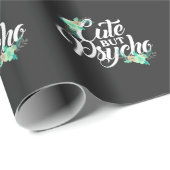 かわいいけれども心のこもった皮肉な女の子フェミニスト女性 ラッピングペーパー (ロールコーナー)