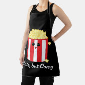 かわいいけれどコニー色のポップコーン漫画 エプロン (インサイチュ)