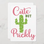 かわいいけれどトゲトゲしい 招待状 (正面/裏面)