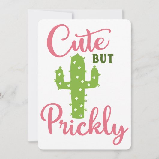 かわいいけれどトゲトゲしい 招待状 (正面)