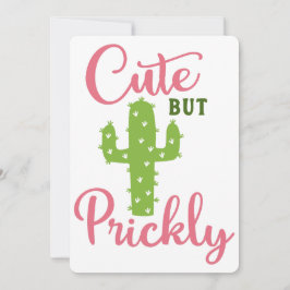 かわいいけれどトゲトゲしい 招待状