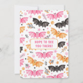 かわいいこうもりとバルーンPastelハロウィーン 招待状 (裏面)