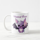 かわいいこうもりと魔法のおすすめ コーヒーマグカップ (左)
