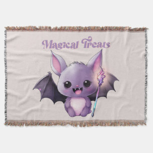 かわいいこうもりと魔法のおすすめ スローブランケット