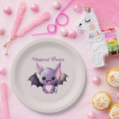 かわいいこうもりと魔法のおすすめ ペーパープレート (パーティー)