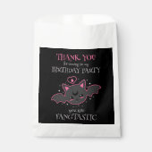 かわいいこうもりハロウィンバースデーパーティー フェイバーバッグ (正面)