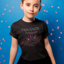 かわいいこうもりハロウィーン誕生日ガールパーティー Tシャツ