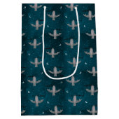 かわいいこうもりハロウィーン ミディアムペーパーバッグ (裏面)