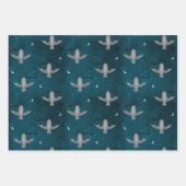 かわいいこうもりハロウィーン ラッピングペーパーシート (正面)