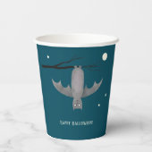 かわいいこうもりハロウィーン 紙コップ (裏面)