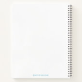 かわいいこうもり眠るキッズアートスケッチブック ノートブック (裏面)