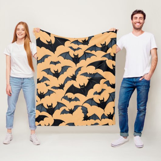 かわいいこうもり フリースブランケット (インサイチュ)