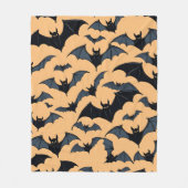 かわいいこうもり フリースブランケット (正面)