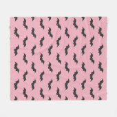 かわいいこうもり フリースブランケット (正面(横))