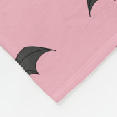 かわいいこうもり フリースブランケット (角)