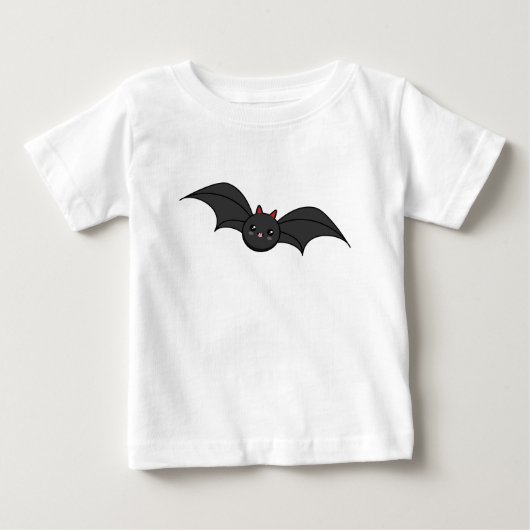 かわいいこうもり ベビーTシャツ (正面)