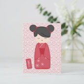 かわいいこけし ポストカード (スタンド正面)