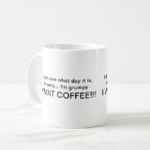 かわいいことわざのコーヒー・マグ コーヒーマグカップ (正面左)