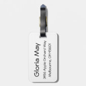 かわいいごみ収集車の屑トラック ラゲッジタグ (裏面縦)