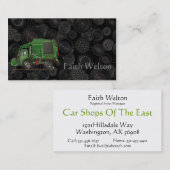 かわいいごみ収集車の屑トラック 名刺 (正面/裏面)