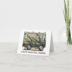 かわいいご機嫌な人大きいRVのコーチMotorhome カード