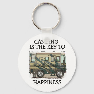 かわいいご機嫌な人大きいRVのコーチMotorhome キーホルダー