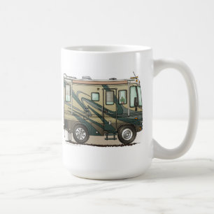 かわいいご機嫌な人大きいRVのコーチMotorhome コーヒーマグカップ