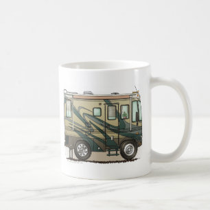 かわいいご機嫌な人大きいRVのコーチMotorhome コーヒーマグカップ