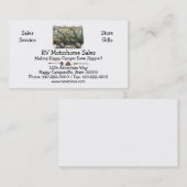 かわいいご機嫌な人大きいRVのコーチMotorhome 名刺 (正面/裏面)