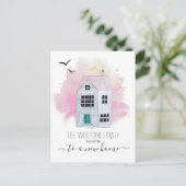 かわいいご自宅の転居届け 案内ポストカード (スタンド正面)