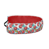 かわいいさくらんぼと青い格子柄 アスレチックヘッドバンド (左)