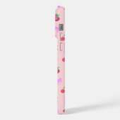 かわいいさくらんぼのスマホケース iPhoneケース (左側面)