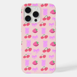 かわいいさくらんぼのスマホケース iPhone 15 PRO MAXケース
