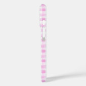 かわいいさくらんぼコケットボウピンクギンガム Case-Mate iPhoneケース (裏面 / 左)