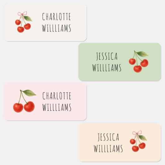 かわいいさくらんぼコケット新学期衣料品キッズ ラベル (グループ)