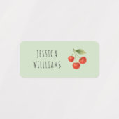 かわいいさくらんぼコケット新学期衣料品キッズ ラベル (デザイン2)