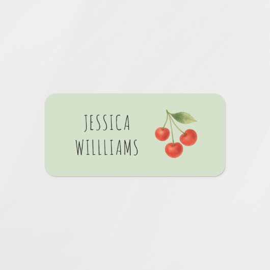 かわいいさくらんぼコケット新学期衣料品キッズ ラベル (デザイン2)