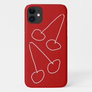 かわいいさくらんぼシンプルミニマル iPhone 11 ケース