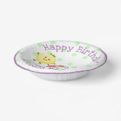 かわいいさくらんぼトマトフレンズ漫画イラストレーション ペーパーボウル (傾斜あり)