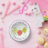 かわいいさくらんぼトマトフレンズ漫画イラストレーション ペーパーボウル (パーティー)