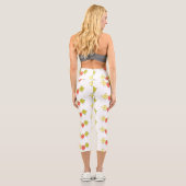 かわいいさくらんぼトマト漫画イラストレーション カプリレギンス (裏面)