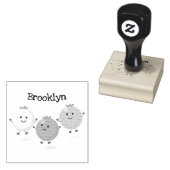 かわいいさくらんぼトマト漫画イラストレーション ラバースタンプ (押印)