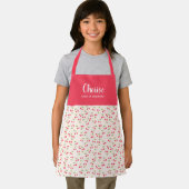 かわいいさくらんぼパターモダンン女子シェフトレーニング エプロン (インサイチュ)
